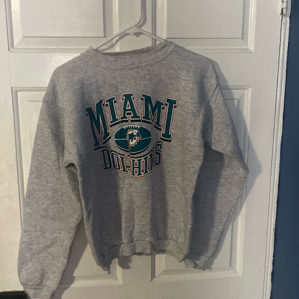 Gray Dolphins Crewneck Sweatshirt